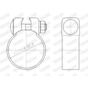 Comprar Pieza de fijación, sistema de escape de WALKER 81988 a bajo precio de 2,24 €