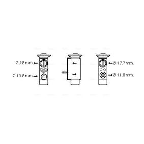 Compre Válvula de expansión de aire acondicionado de AVA COOLING SYSTEMS online para V70 III Furgón / Familiar (135) a precios moderados