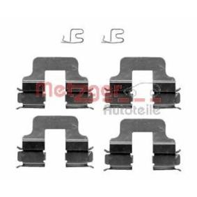 Achetez des Kit d'accessoires, plaquette de frein à disque METZGER 109-1245 à prix pour 9,53 €