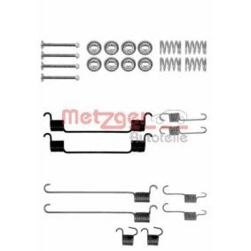 Zubehörsatz, Bremsbacken des Herstellers METZGER - Originalware Artikelnummer: 105-0802