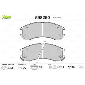 Bremsbeläge 598250 von VALEO günstig für 48,93 € online kaufen