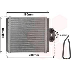 Compre Permutador de calor, aquecimento do habitáculo da VAN WEZEL 52006093 a um preço baixo por 122,78 €