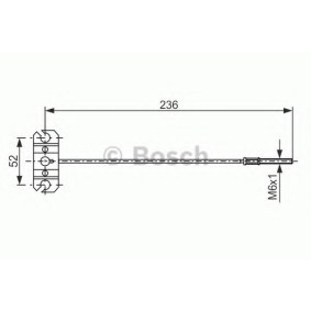 Handbremsseil 1 987 477 991 von BOSCH günstig für 35,52 € online kaufen