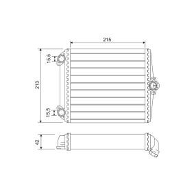 Wärmetauscher, Innenraumheizung 734637 von VALEO günstig für 59,66 € online kaufen