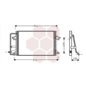 Acquista Radiatore aria condizionata da VAN WEZEL online per Escort VI Hatchback (GAL, AAL, ABL) a prezzi moderati