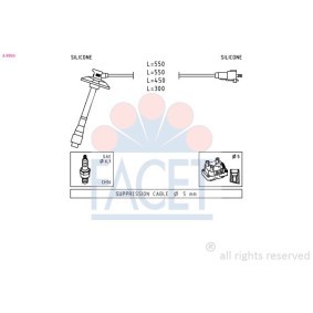 Zündleitungssatz 4.9657 von FACET günstig für 106,87 € online kaufen
