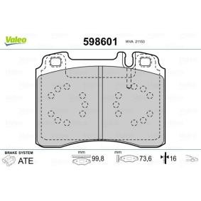 Bremsbeläge 598601 von VALEO günstig für 31,86 € online kaufen