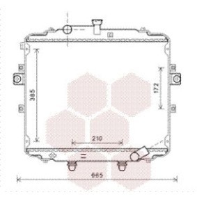 Achetez des Radiateur de chez VAN WEZEL en ligne pour PORTER Camion plate-forme/Châssis à prix modérés