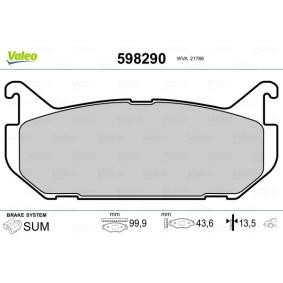 Bremsbeläge 598290 von VALEO günstig für 43,18 € online kaufen