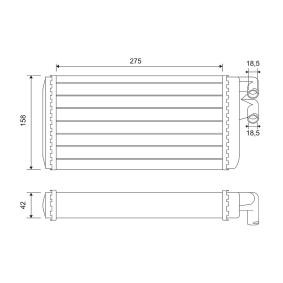 Achetez des Radiateur de chauffage de chez VALEO en ligne pour 100 C1 Berline (801, 803, 805, 807, 811, 813, F104) à prix modérés