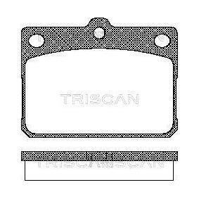 Bremsbeläge 8110 10009 von TRISCAN günstig für 24,88 € online kaufen