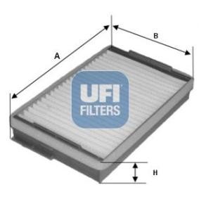 Kjøp Kupefilter av UFI 53.139.00 til den lave prisen 181,64 NOK