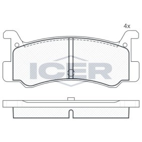 Achetez des Plaquettes de frein ICER 180621 à prix pour 11,81 €