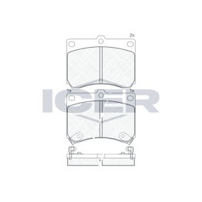 Bremsbeläge 180879 von ICER günstig für 12,33 € online kaufen