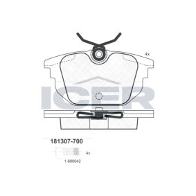 Osta Jarrupalat, levyjarru ICER:llä 181307-700 edullisesti hintaan 14,44 €