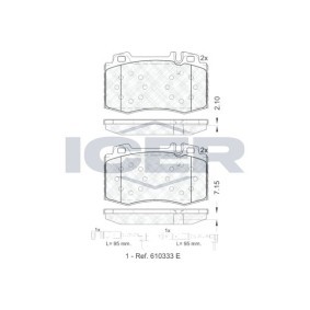 Bremsbeläge 181389-203 von ICER günstig für 28,86 € online kaufen