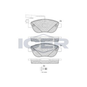 Achetez des Plaquettes de frein ICER 181440-203 à prix pour 32,61 €
