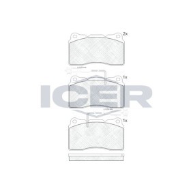 Osta Jarrupalat, levyjarru ICER:llä 181515 edullisesti hintaan 20,53 €