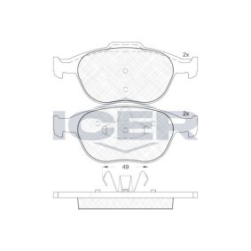 Comprar Juego de pastillas de freno de ICER 181537 a bajo precio de 28,75 €