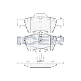 Bremsbeläge 181576 von ICER günstig für 26,07 € online kaufen