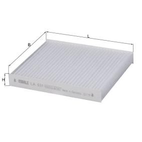 Innenraumfilter LA 531 von MAHLE ORIGINAL günstig für 24,14 € online kaufen