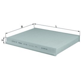 Innenraumfilter LA 153 von KNECHT günstig für 12,76 € online kaufen