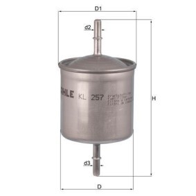 Kraftstofffilter KL 257 von KNECHT günstig für 30,42 € online kaufen