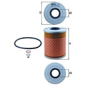 Achetez des Filtre à huile KNECHT OX 68D à prix pour 12,12 €