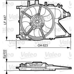 Køb Køleventilator af VALEO 696383 til den lave pris 1347,66 DKK