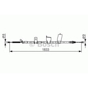 Handbremsseil 1 987 482 340 von BOSCH günstig für 32,37 € online kaufen
