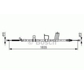 Handbremsseil 1 987 482 341 von BOSCH günstig für 39,19 € online kaufen