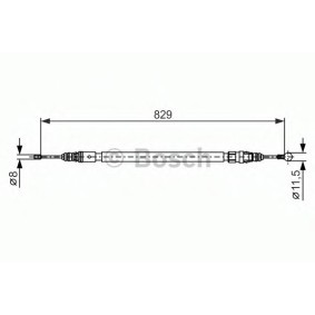 Handbremsseil 1 987 482 372 DS von BOSCH