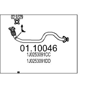 Abgasrohr 01.10046 von MTS günstig für 54,22 € online kaufen
