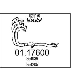 Achetez des Tuyau d'échappement MTS 01.17600 à prix pour 1048,20 €