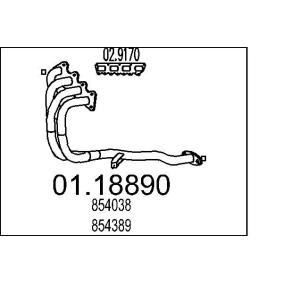 Achetez des Tuyau d'échappement MTS 01.18890 à prix pour 1048,20 €