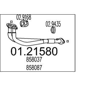 Achetez des Tuyau d'échappement MTS 01.21580 à prix pour 190,60 €
