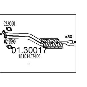 Vorschalldämpfer 01.30017 von MTS günstig für 944,58 € online kaufen