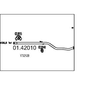 Abgasrohr 01.42010 von MTS günstig für 38,36 € online kaufen