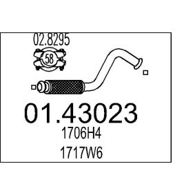 Abgasrohr 01.43023 von MTS günstig für 38,59 € online kaufen