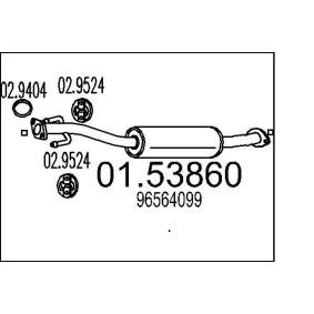 Comprar Silenciador intermedio de MTS 01.53860 a bajo precio de 50,84 €