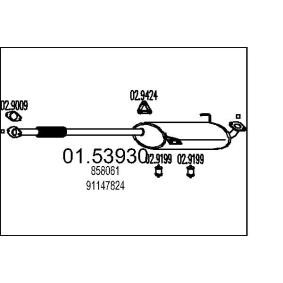 Achetez des Silencieux intermédiaire MTS 01.53930 à prix pour 970,57 €