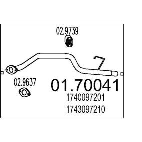 Comprar Tubo de escape de MTS 01.70041 a bajo precio de 38,30 €