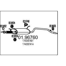 Comprar Silenciador trasero de MTS 01.96760 a bajo precio de 115,91 €