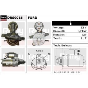 Comprar Motor de arranque de DELCO REMY DRS0016 a bajo precio de 544,01 €