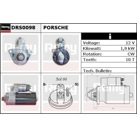 Anlasser für PORSCHE von DELCO REMY