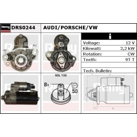 Anlasser für PORSCHE von DELCO REMY