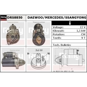 Anlasser DRS8850 von DELCO REMY günstig für 121,75 € online kaufen