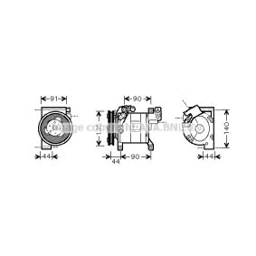 Klimakompressor DNK322 von PRASCO günstig für 643,44 € online kaufen