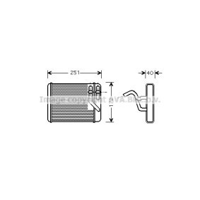 Compre Permutador de calor, aquecimento do habitáculo da PRASCO HY6140 a um preço baixo por 103,12 €