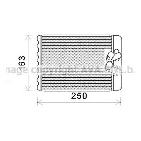 Compre Permutador de calor, aquecimento do habitáculo da PRASCO HYA6232 a um preço baixo por 51,53 €